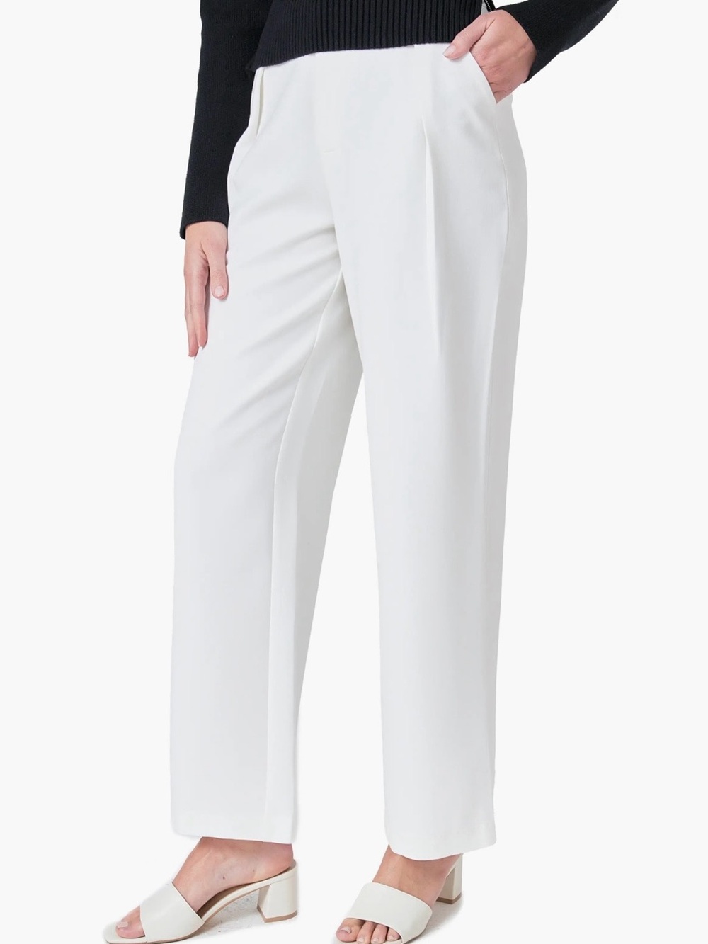 ENDLESS ROSE - women’s ivory pants  - S